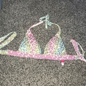 Colorful cheetah Victoria secret bathing suit top